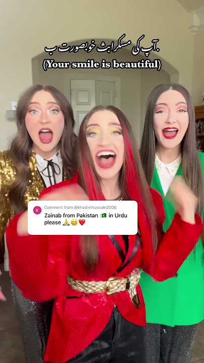 Zainab Name Song In Urdu! 🇮🇳🇵🇰🇸🇦 K3 Sisters #shorts #india #pakistan #saudiarabia #urdu #viral