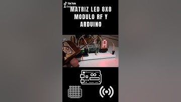 Controla una matriz LED 8x8 con Arduino y módulo RF 🔥#MatrizLED #ModuloRF #ControlInalambrico
