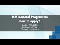 Tsm doctoral programme in strategy how to apply  audrey rouzies the profile we value