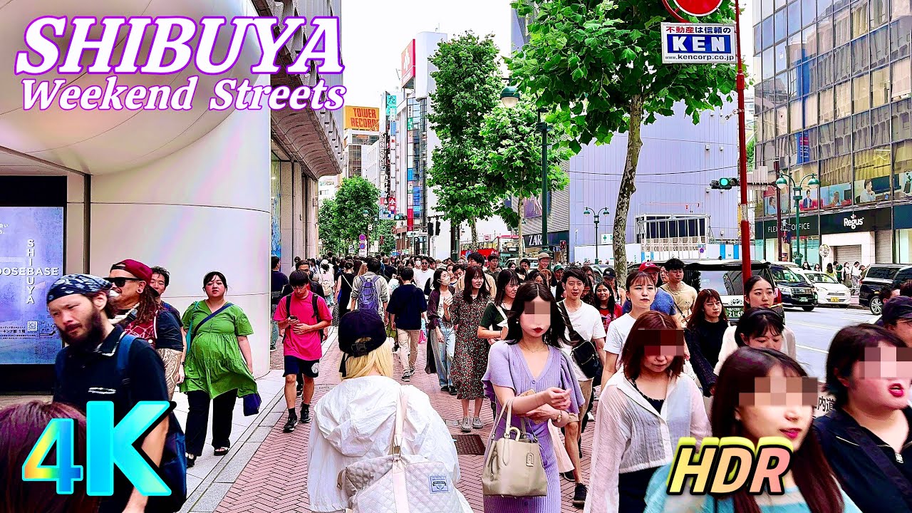 Shibuya Tokyo Walk - Japan - June 22, 2024, a frame from the walk