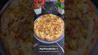 Veg Pizza Without Oven & Yeast | Veg Pizza Recipe | shorts pizza