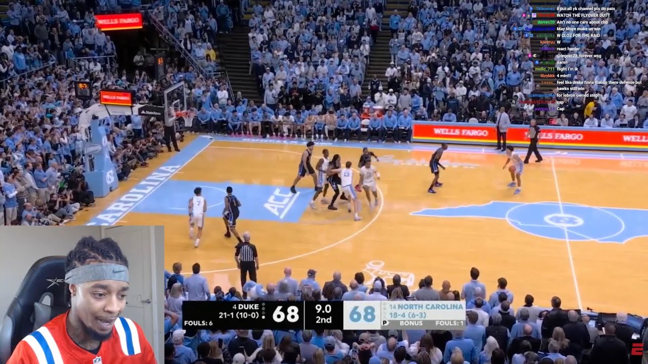 FlightReacts To #4 Duke vs. #14 North Carolina | Full Game Highlights | College Basketball