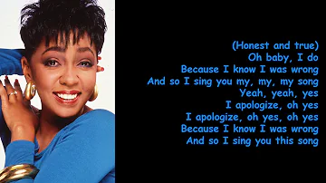 I Apologize by Anita Baker (Lyrics)