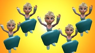 Frozen Elsa Jumping on the Bed | Finger Family Songs Nursery Rhymes with Anna New Action Episode 1 1