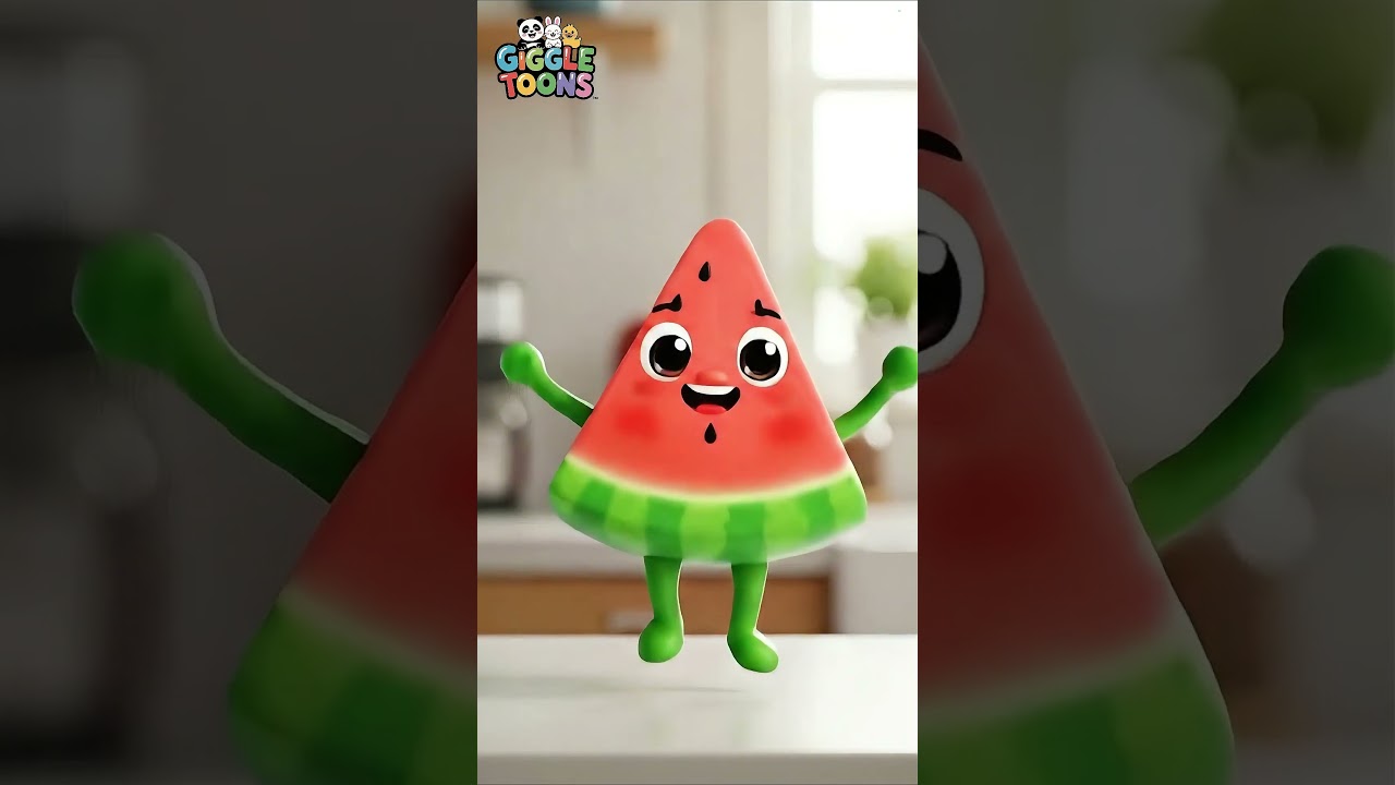 Would you eat this cute watermelon? 🕺✨ | Funny GiggleToons Shorts