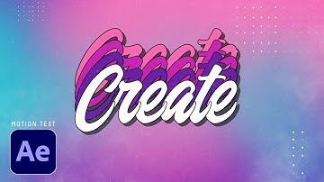 Colourful Trail Text Effect | After Effects Animation Tutorial