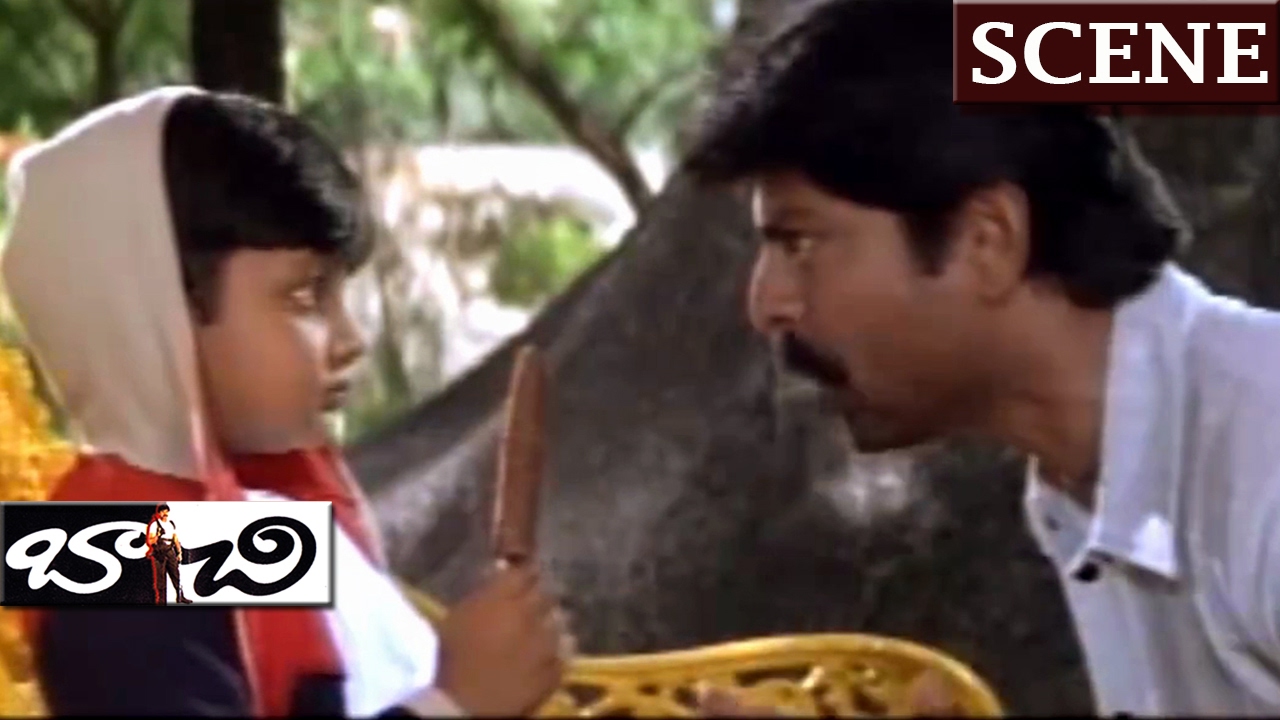 BACHI FUNNY WARNING SCENE TO THE KID | BACHI MOVIE | JAGAPATHI BABU  | NEELAMBARI | V9 VIDEOS