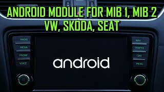 Install Android Module for Skoda Octavia 3, VW Golf 7, VW Passat B8 - AB9W79, DZ-218 A-SURE