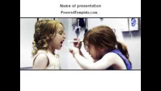 Children's Dental Health PowerPoint Template by PoweredTemplate.com
