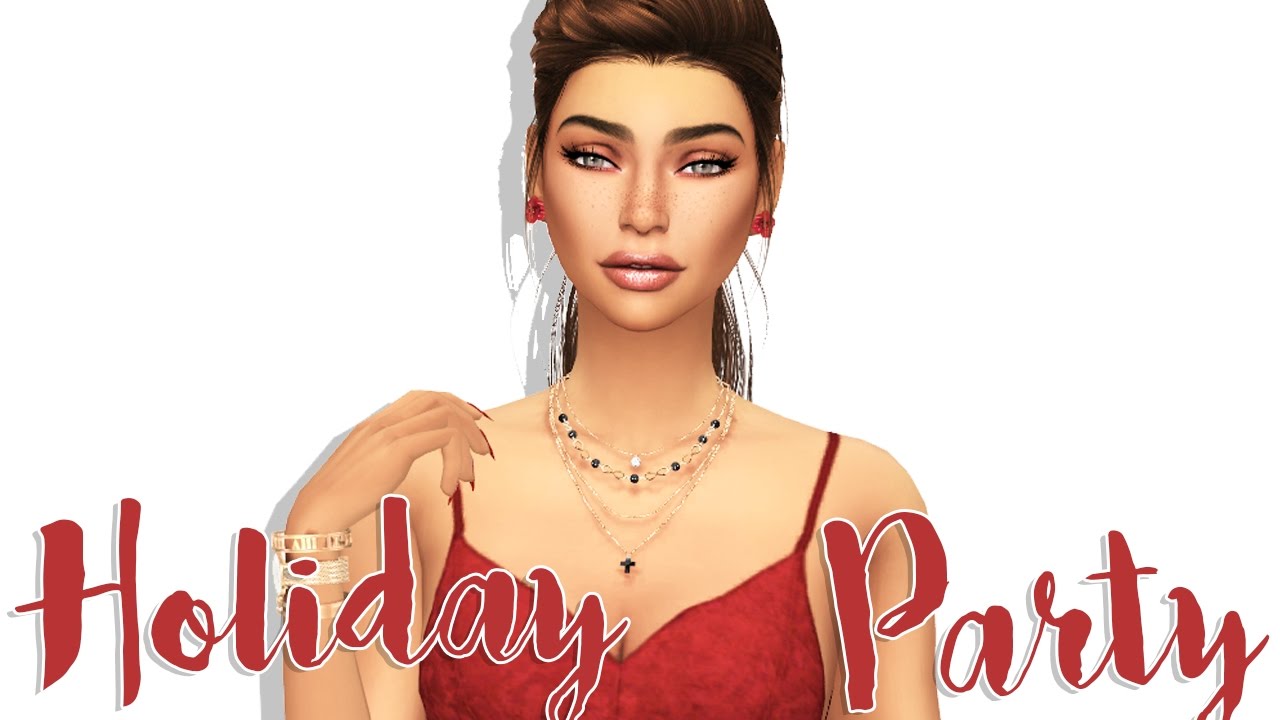 The Sims 4 CAS Holiday Party 10 DAYS OF SIMSMAS DAY 5 YouTube