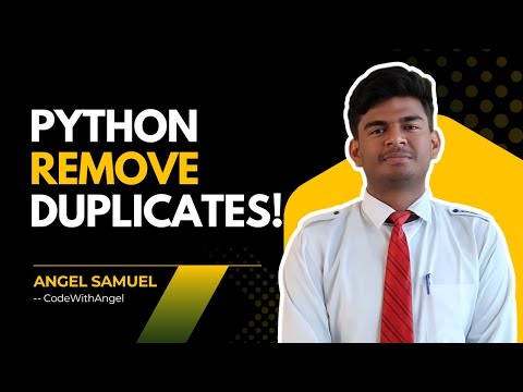✅Remove Duplicates from List in Python 🐍 | Beginner-Friendly Tutorial 🚀
