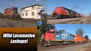 Calumet Area Railroads in Indiana with classic locomotive lashups! (2015)