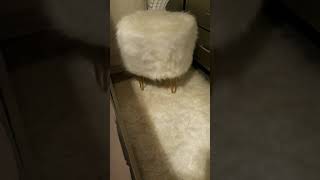Unboxed my Radovre Ottoman Faux Fur from Target!