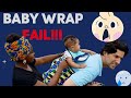 American Husband Tries to Wrap Baby to His Back African Style//Ghana//FAIL