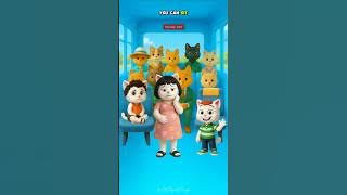 Auntie, i Want A Lollipop 🍭 Too #ytshorts #cartoon #animation #catstory