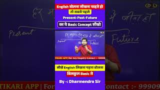 Present, Past, Future का Basic Concept | English Easy Rule #shorts #english