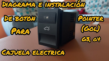 diagrama para conectar botón de cajuela electrica para Pointer (gol) g3, g4