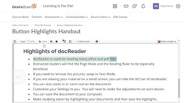 ReadSpeaker Overview for D2L Brightspace (British)