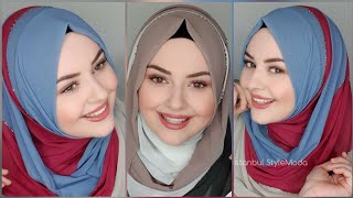 Şal Bağlama Modelleri 💝  Hijab Tutorial Style|  54
