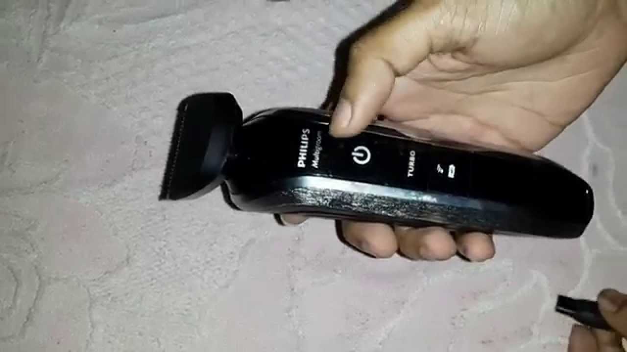 hair cutting with philips trimmer