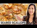 Pan Seared Scallops with Lemon Garlic Sauce