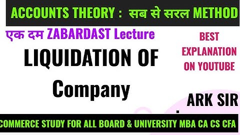 Q8 LIQUIDATION OF COMPANIES  Liquidator Statement TYBCOM sem 6/TYBAF SEM 5 CA CS UNIVERSITY SOLUTION