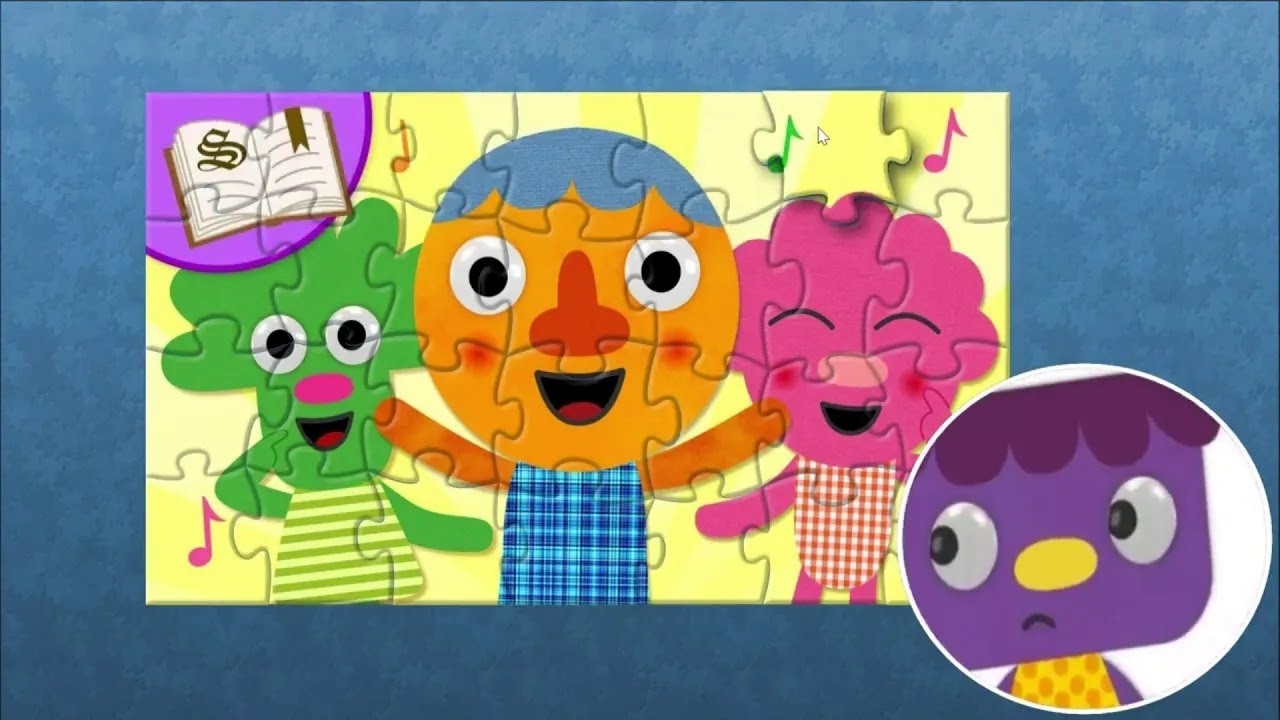 This Is A Happy Face Noodle & Pals Super Simple Songs puzzle top - YouTube
