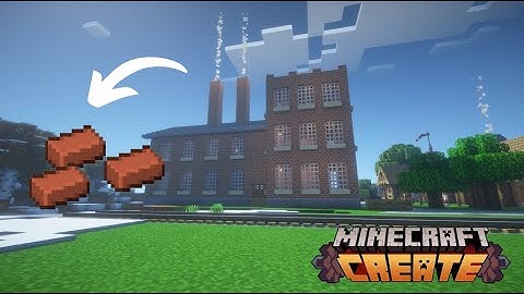 I built a BRICK FACTORY in MINECRAFT CREATE MOD