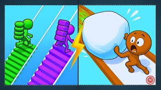 Snow Race 3D vs Bridge Race | Epic VS Runner Gameplay | Shahin Gaming screenshot 3