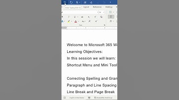 Microsoft 365 Word Undo Option #shorts