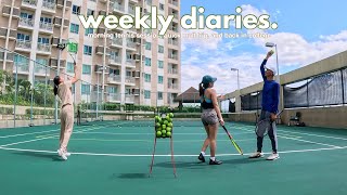 weekly diaries ep. 7 ⛅️ 8am tennis, college day in my life, and new birkenstocks 🪴📚 *eng sub*