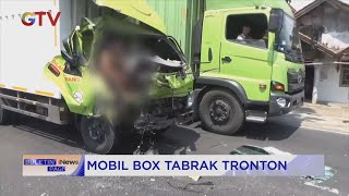 Mobil Boks Tabrak Truk Trailer di Cirebon, Sopir Terjepit #BuletiniNewsPagi 13/08