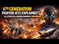 6th Generation Fighter Jets Explained: AI, Stealth &amp; Drone Swarms! #defence #india #fighterjet 
