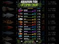 aquarium fish life chart #aquarium #shorts