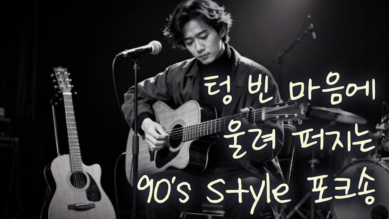 텅 빈 마음에 울려 퍼지는 90년대 포크 발라드 | 새벽 감성 플레이리스트