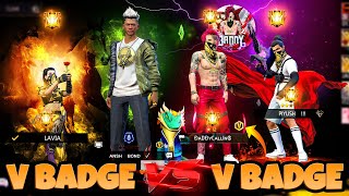 Big V Badge Youtuber😳 Vs V Badge On Live Final Battle Open Challenge आजा Noob😤 1 vs 1 में !!