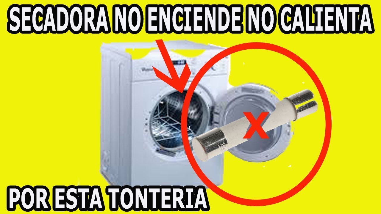 Principal causa por la una secadora de ropa enciende no calienta tu mismo - YouTube