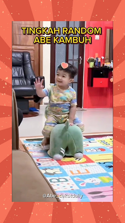 ABE RIDES DINO BACK 😭 #abe #abedaily #abecekut #familyvlog #family #funnybaby #babyfunny #funnykids