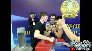 Юниоры мальчики 65 кг, левая и правая рука - Чемпионат Казахстана Март 2024. г. Тараз