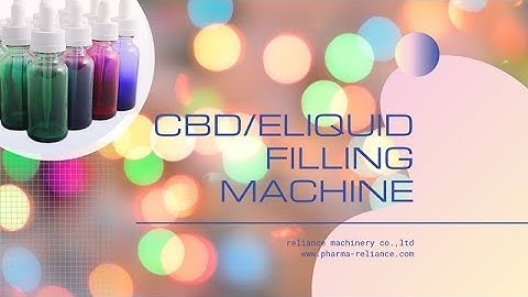 FDA High speed 10ml eliquid oil bottle filling capping machine | RELIANCE