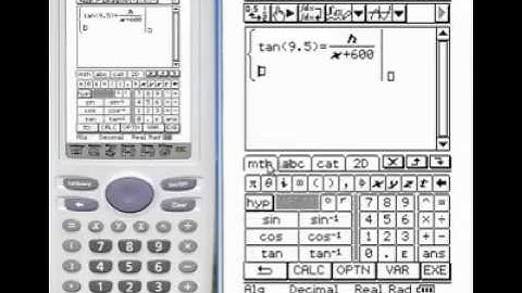 Simultaneous Equations Classpad