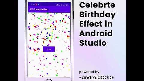 celebration effect in android studio #Shorts #Short