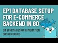 Ep1 Golang Microservice Database Setup for E-commerce Backend (Docker &amp; golang-migrate)