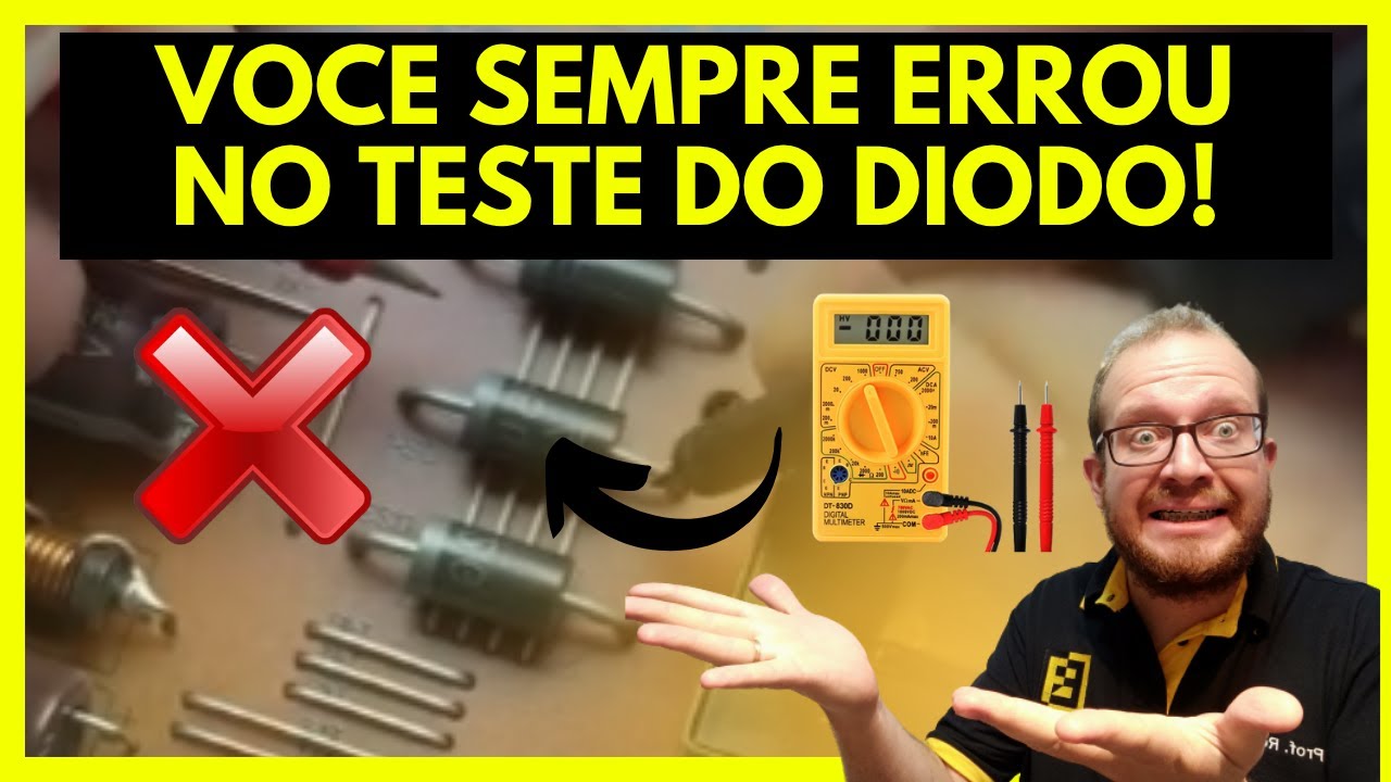 SEMPRE Testou o DIODO ERRADO e NÃO Sabia! NÃO Erre ao Testar DIODO EM PLACA! Eletronica Facil