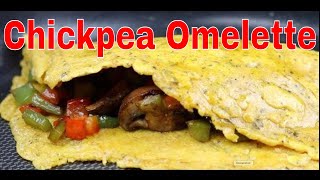 Chickpea Omelette | Vegan and gluten free Omelette | Grubanny