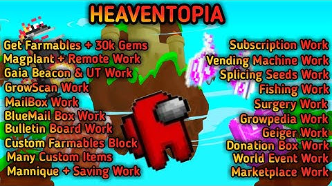 Growtopia Private Server | HeavenTopia UPDATE! & Like Real GT + Best Server Link To Description ⭐ 😱😱