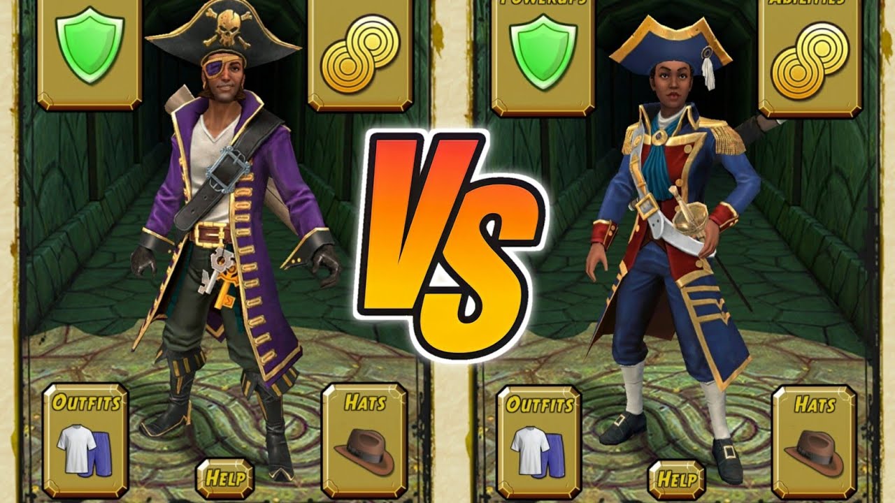 Temple Run 2 Pirate Cove - Jean Benitez Captain Vs Simone Davies Commodore - Gameplay