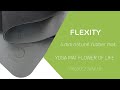 Flexity yoga mat kvet ivota flower of life 4mm nonslip mat natural rubber teaser  flexity