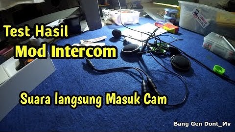 Review Hasil Mod Intercom BT-S2 Suara Biar bisa masuk ke Cam Ala Sena Back Pack | Motovlogger Ngapak