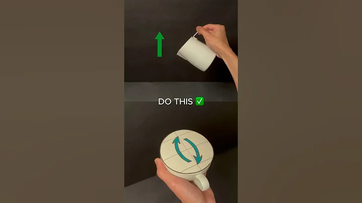 Latte art tutorial ❌ ✅ #lattearttutorial #latteart
